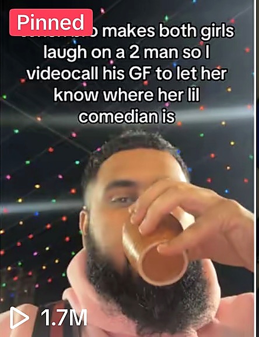 Video call comedy skit